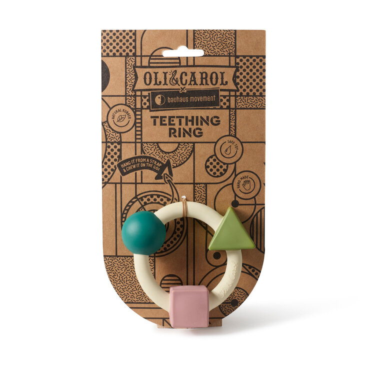 Oli & Carol Oli & Carol Bauhaus Teething Ring - PASTEL