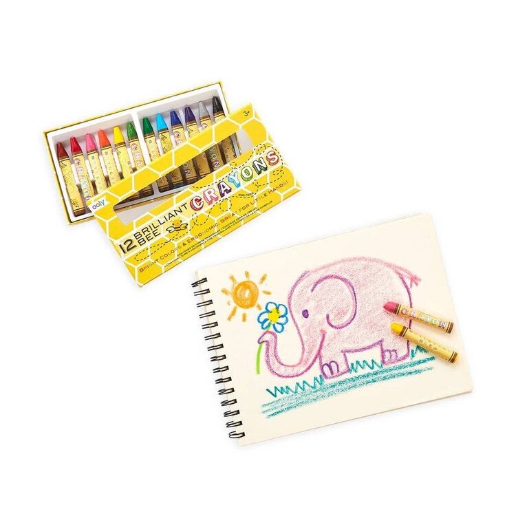 Ooly Ooly Brilliant Bee Crayons - Set Of 12
