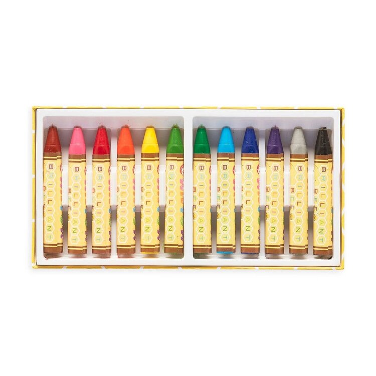 Ooly Ooly Brilliant Bee Crayons - Set Of 12