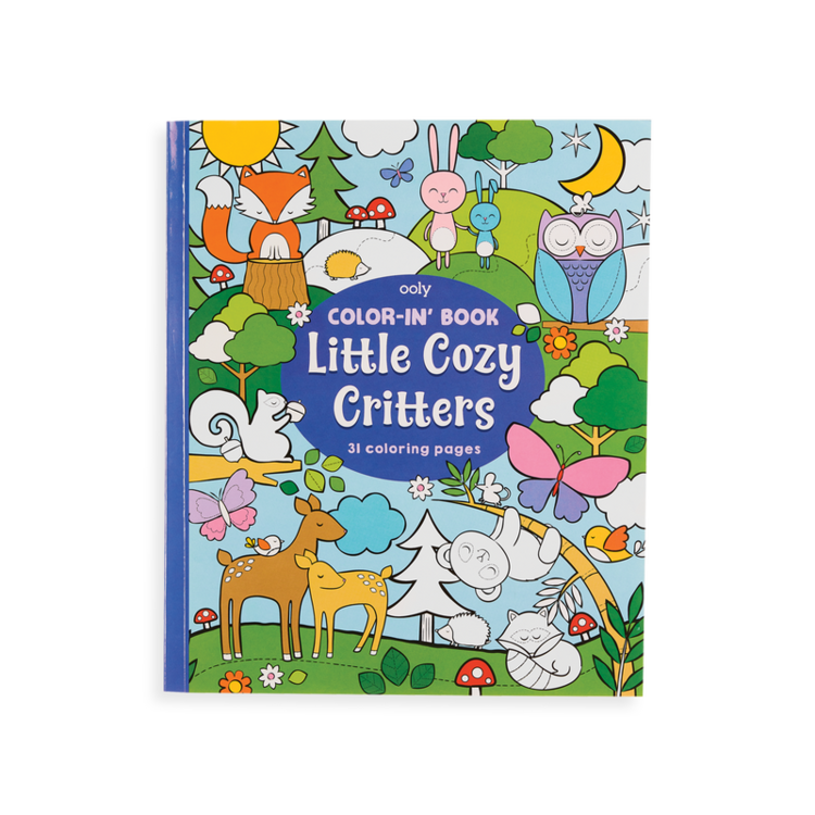Ooly Ooly Color-In' Book -  COZY CRITTERS