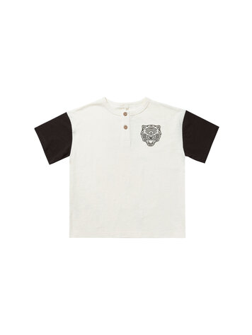Rylee + Cru Rylee & Cru Kids Tiger Henley Tee - IVORY