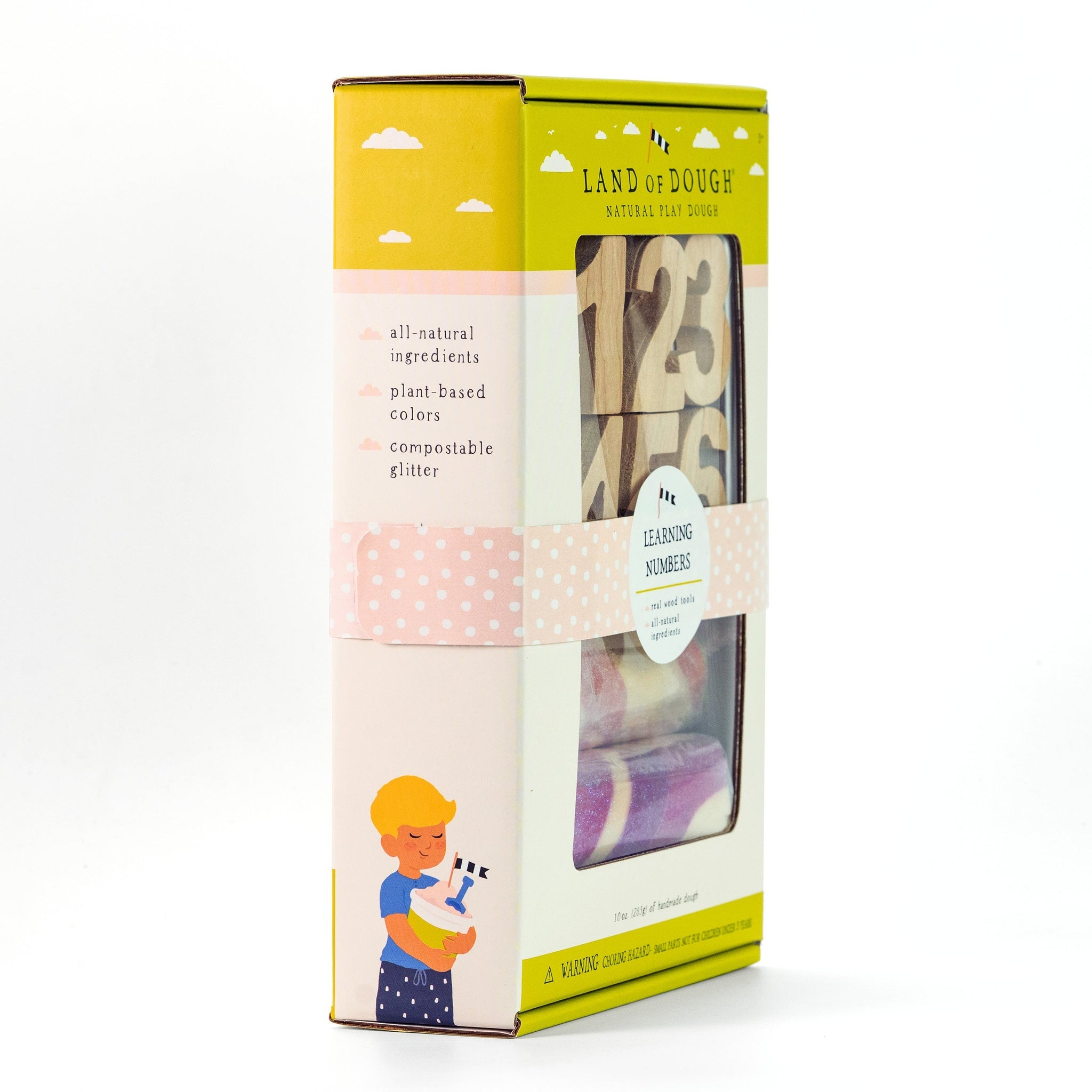 Land of Dough Learning Numbers Kit Yellow Turtle