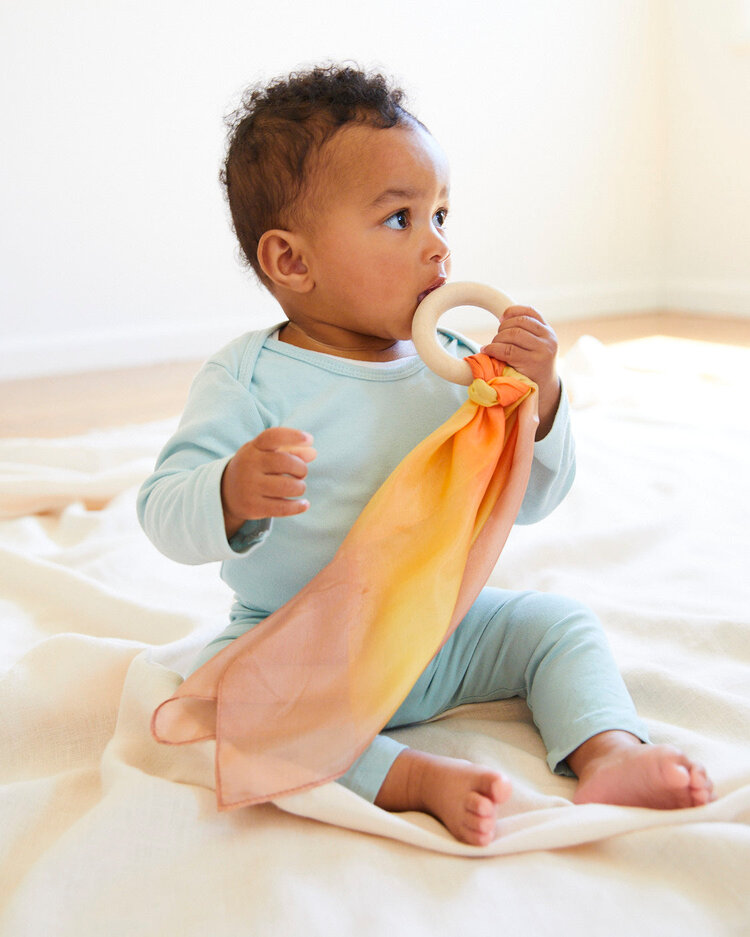 Sarah's Silks Sarah's Silks - Mulberry Silk & Maple Ring Teether