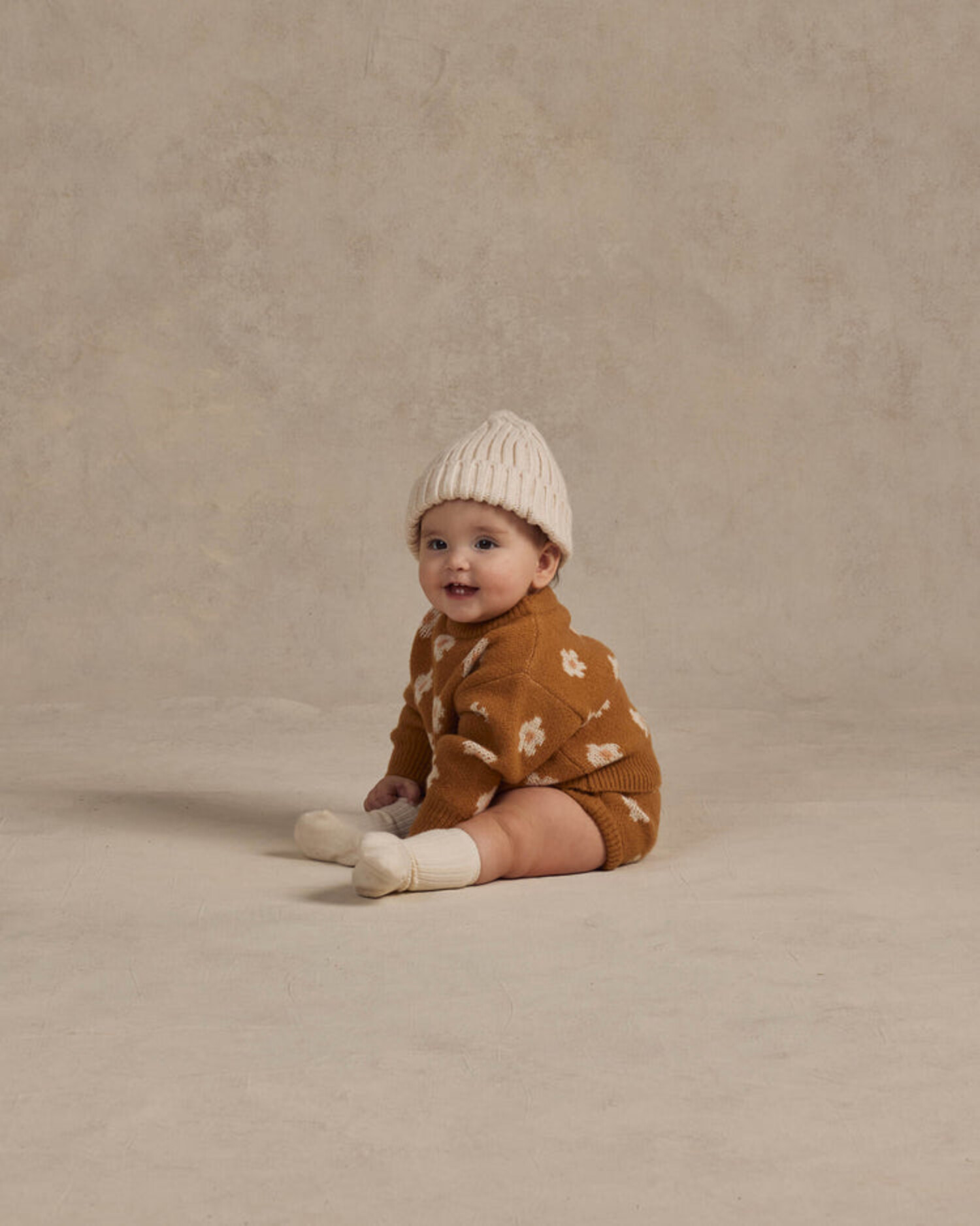 Rylee & Cru Baby Knit Pullover - DAISY FLEUR - Yellow Turtle