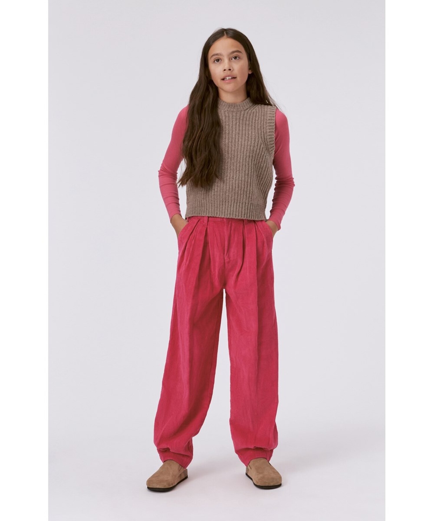 Molo Junior Aleen Corduroy Pants - PINK MAGIC - Yellow Turtle