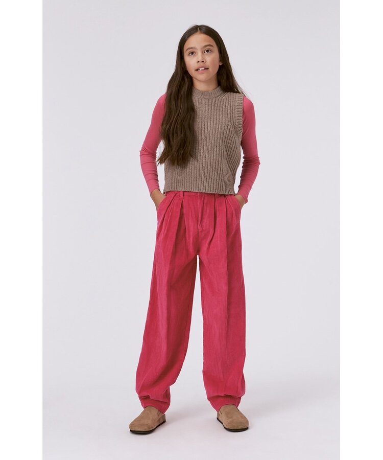 Molo Molo Junior Aleen Corduroy Pants - PINK MAGIC