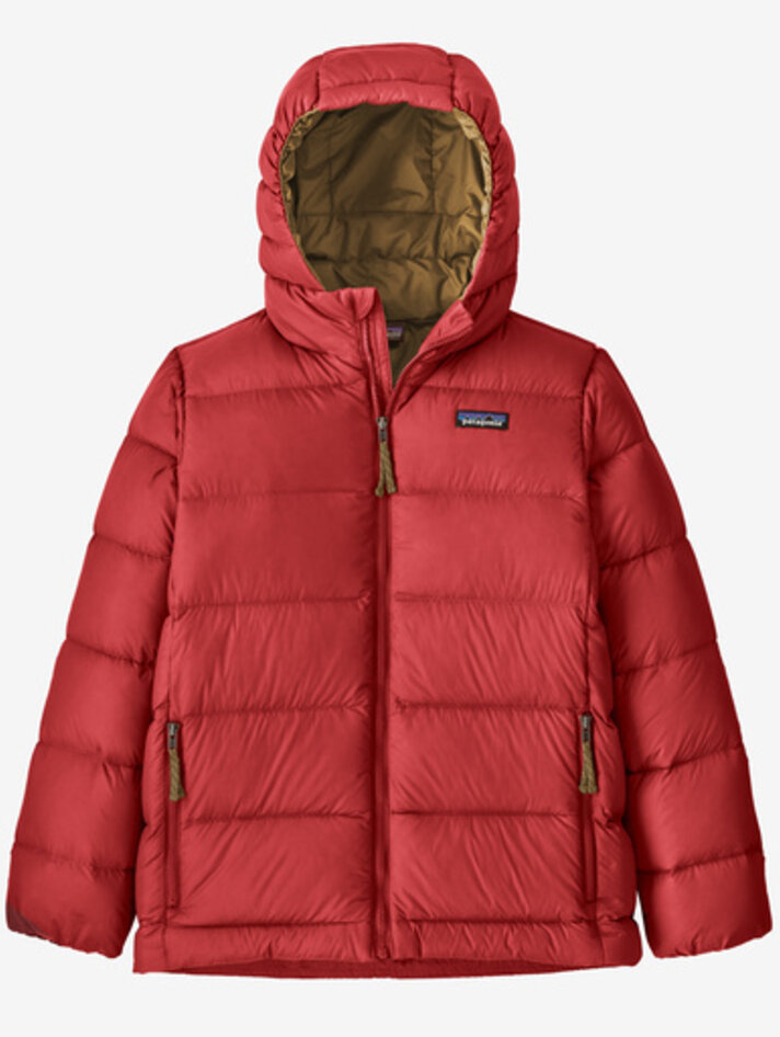 Patagonia Kids Hi-Loft Down Sweater Hoody - SFBL - Yellow Turtle