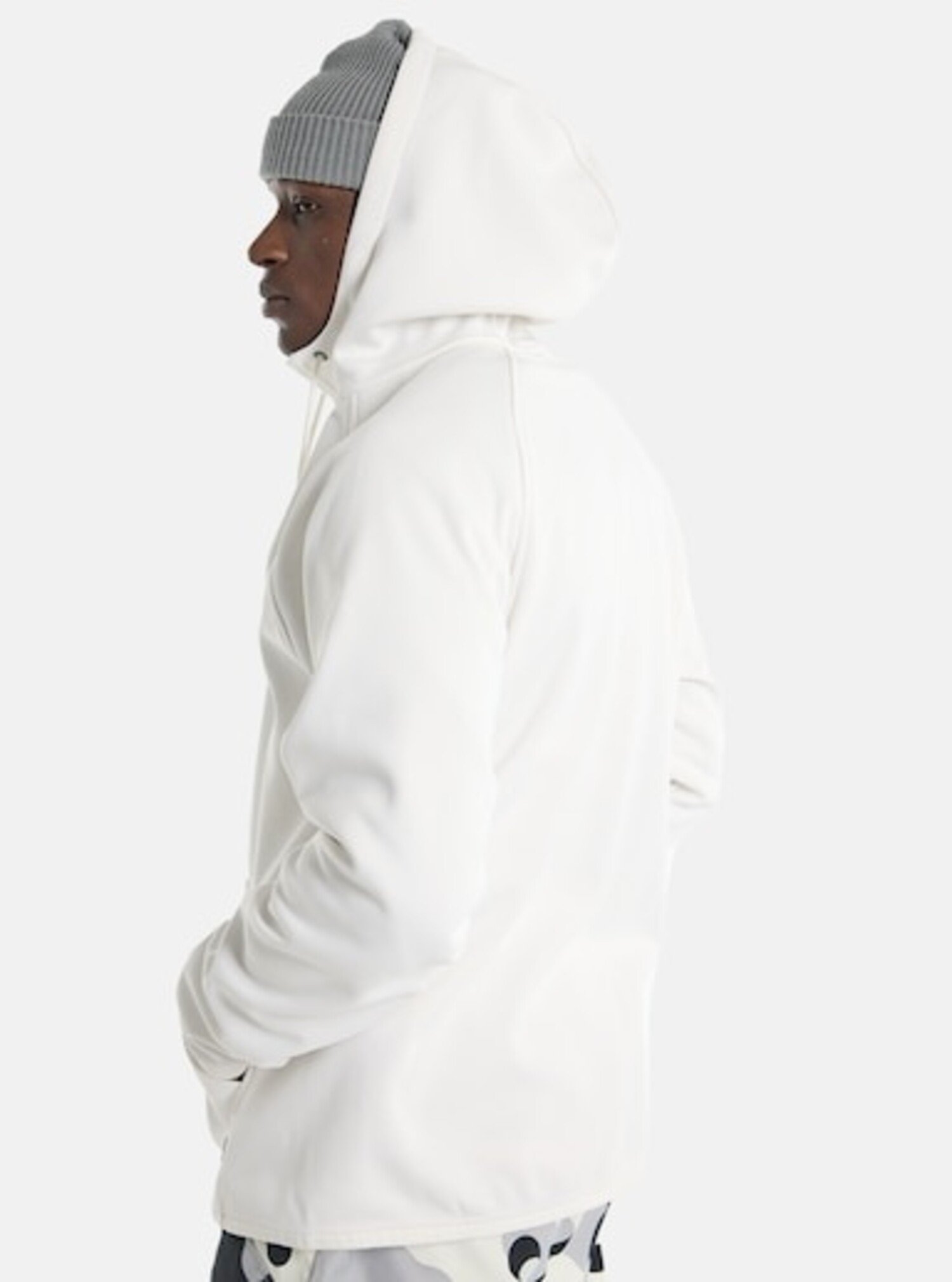 Burton Mens Crown Weatherproof Full-Zip Fleece - STOUT WHITE