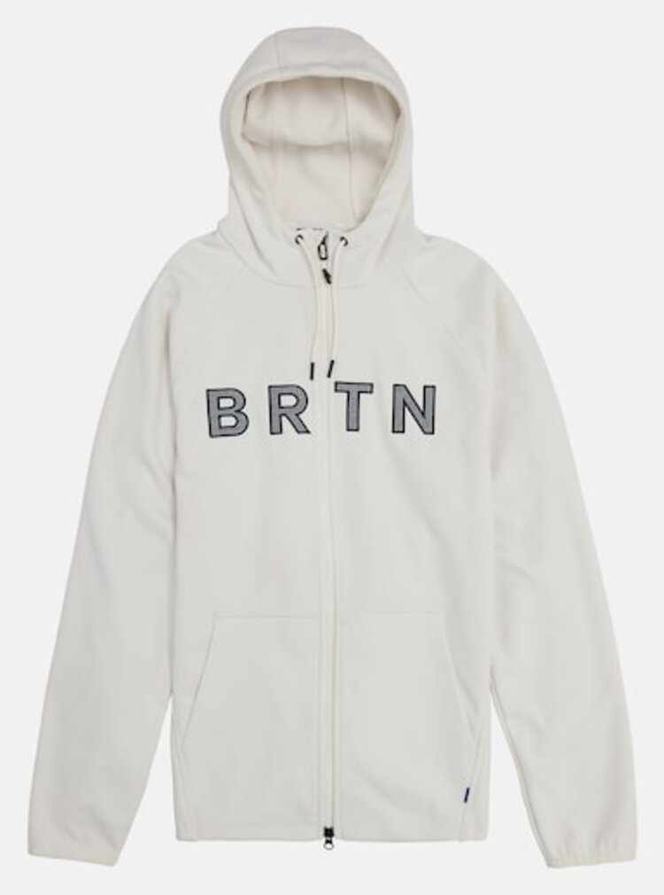 Burton Burton Mens Crown Weatherproof Full-Zip Fleece - STOUT WHITE