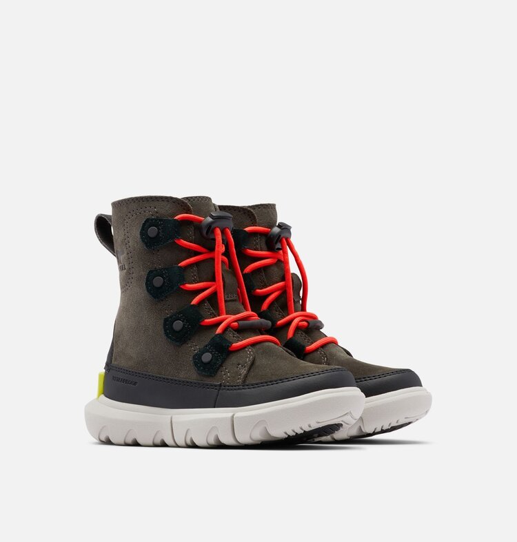 Sorel Sorel Childrens Explorer Lace Waterproof Boot - BLK