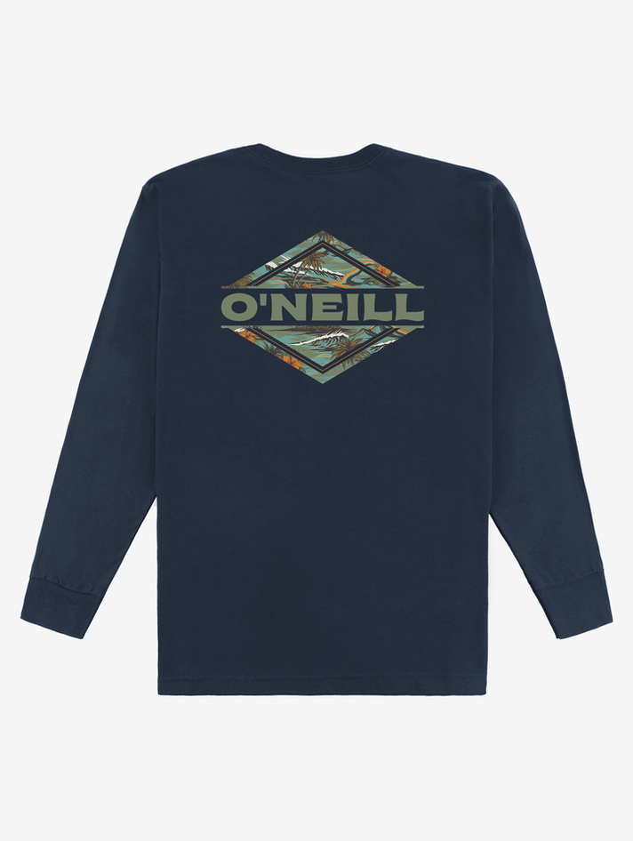 O'Neill Mens Lefty Long Sleeve Tee - WHITE - Yellow Turtle