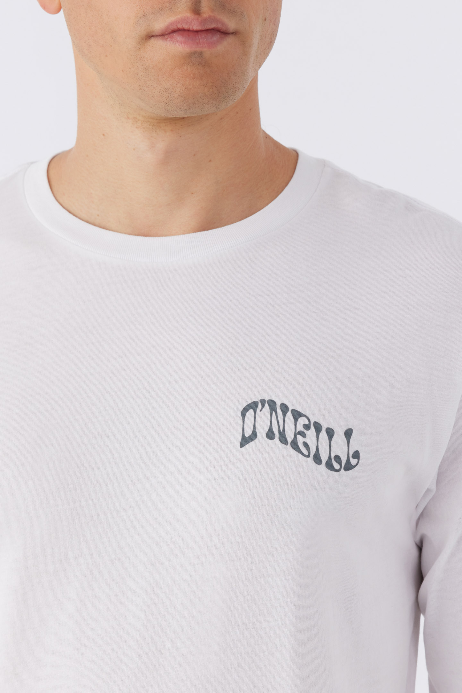 O'Neill Mens Lefty Long Sleeve Tee - WHITE - Yellow Turtle