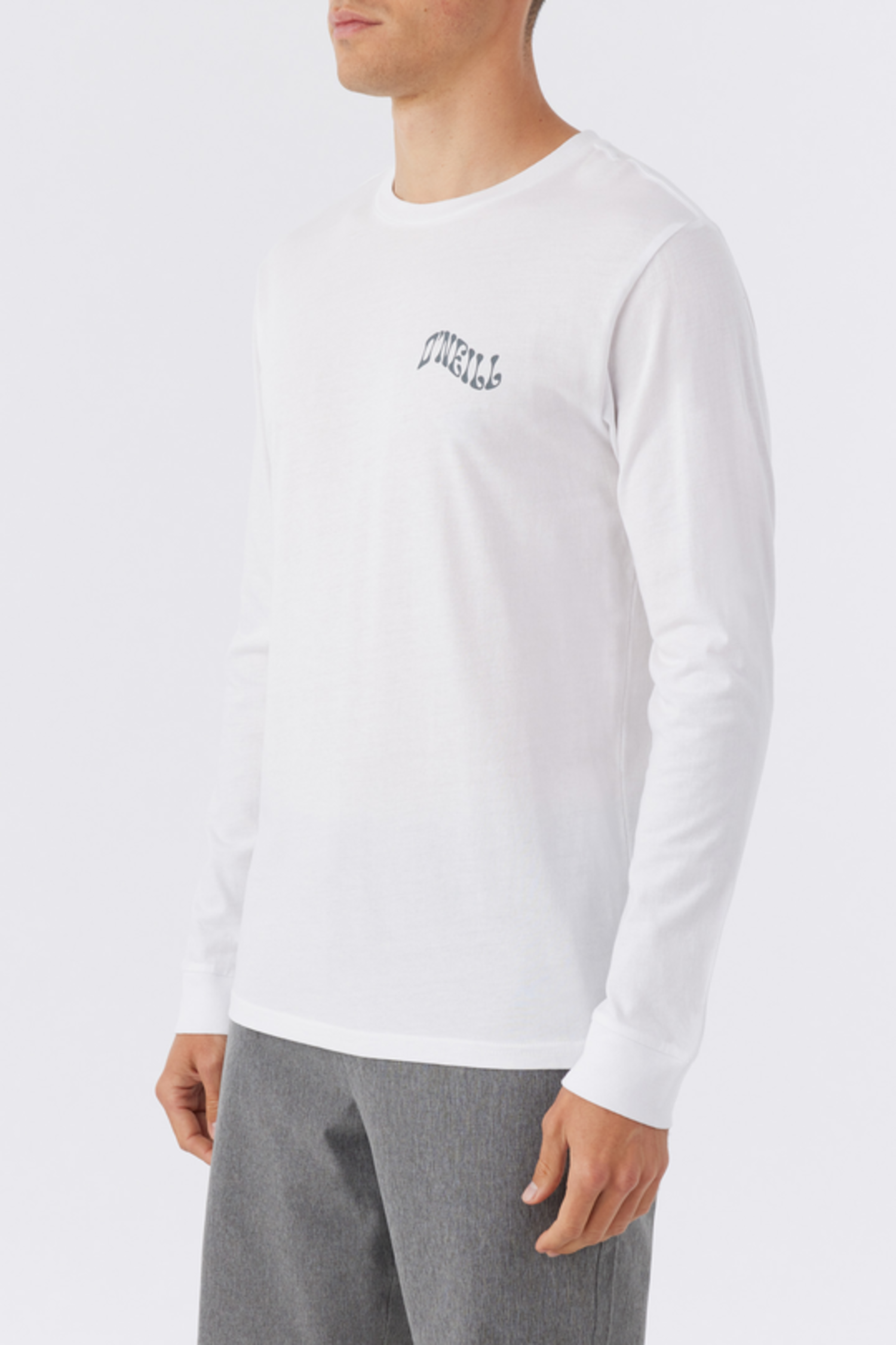 O'Neill Mens Lefty Long Sleeve Tee - WHITE - Yellow Turtle
