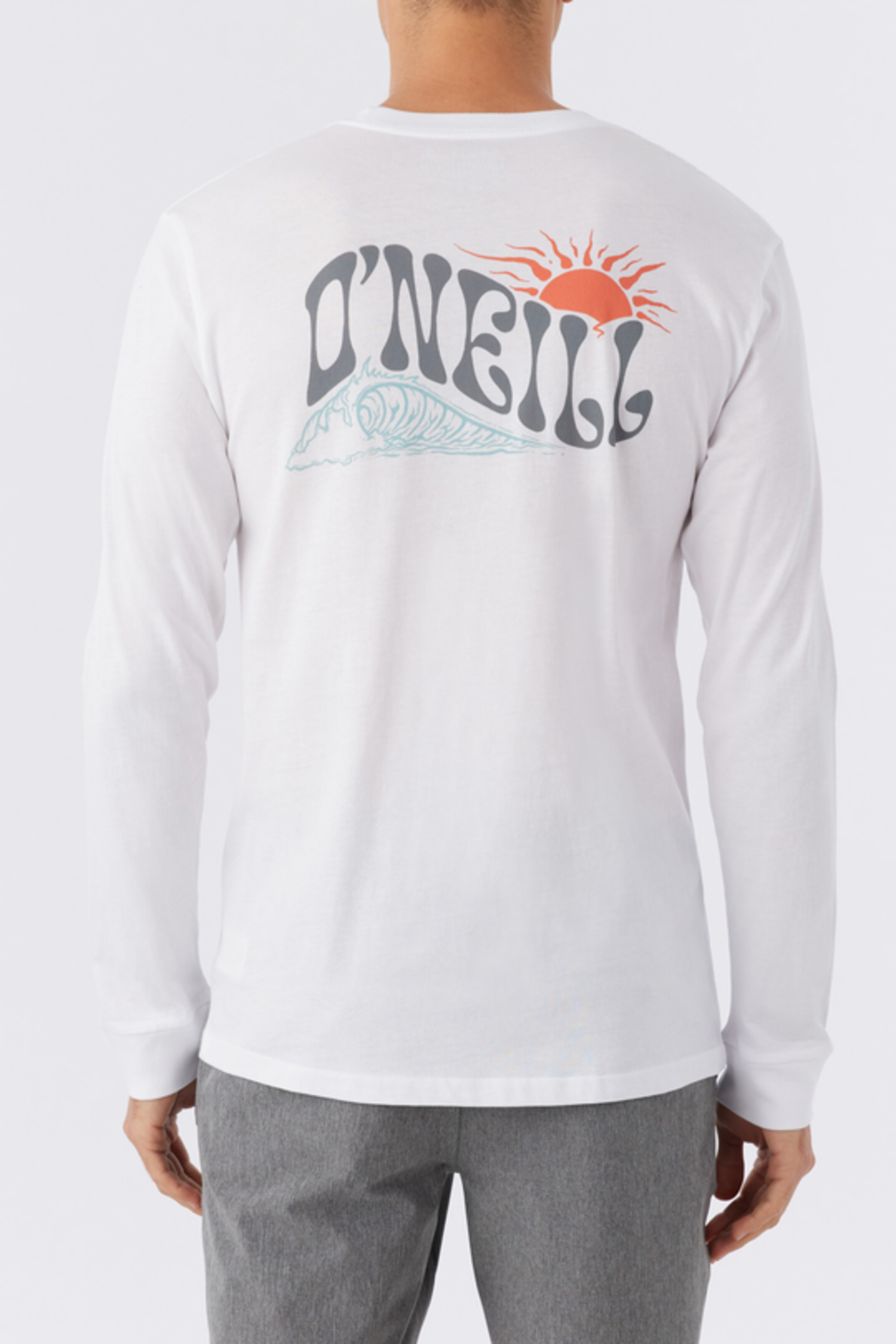 O'Neill Mens Lefty Long Sleeve Tee - WHITE - Yellow Turtle