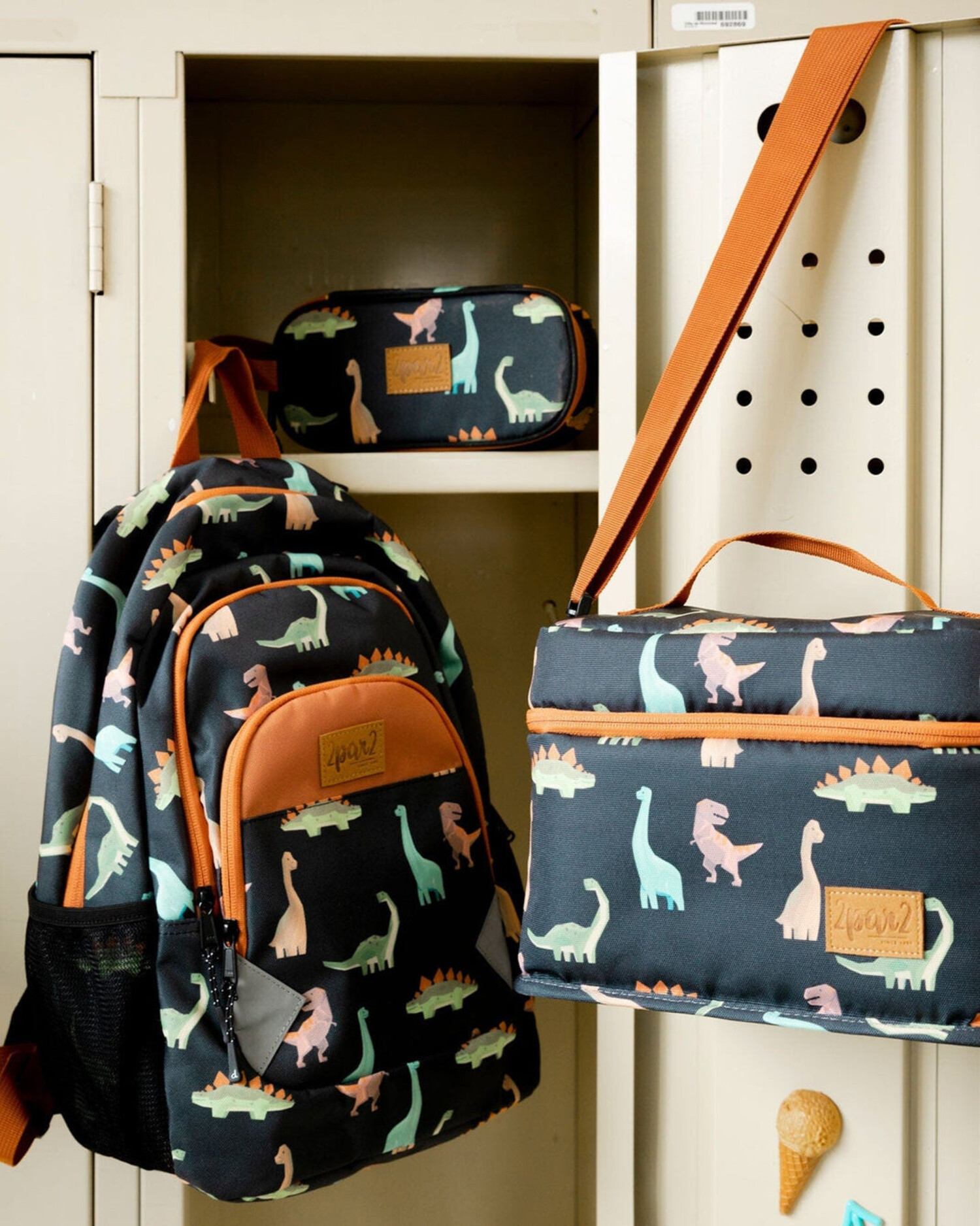 Deux par duex kids backpack- dinosaur – Dungeness Kids