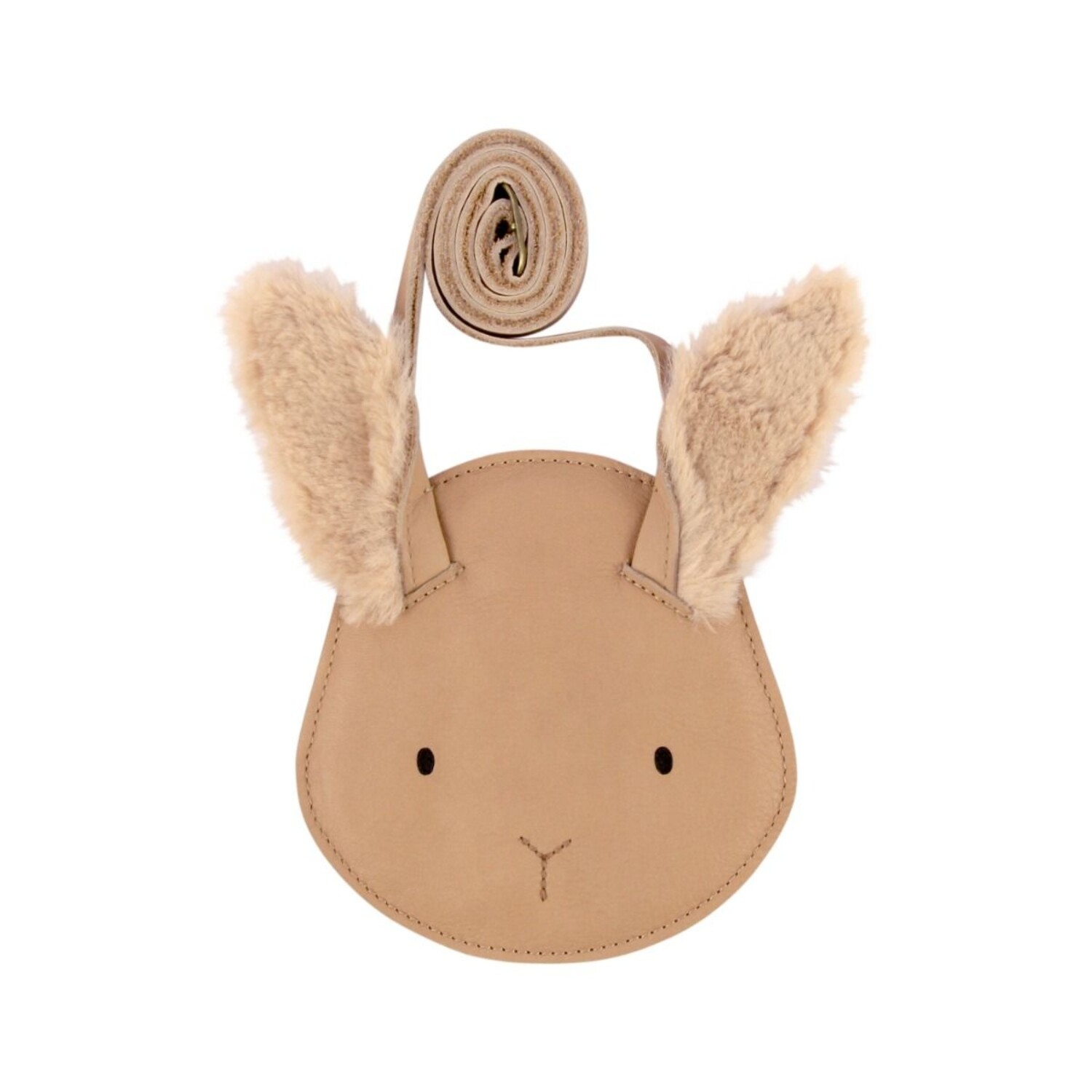 Donsje Donsje Britta Purse - Fluffy Bunny - LIGHT RUST LEATHER