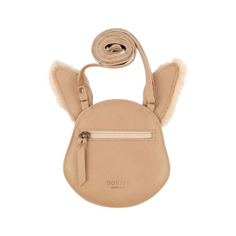 Donsje Donsje Britta Purse - Fluffy Bunny - LIGHT RUST LEATHER