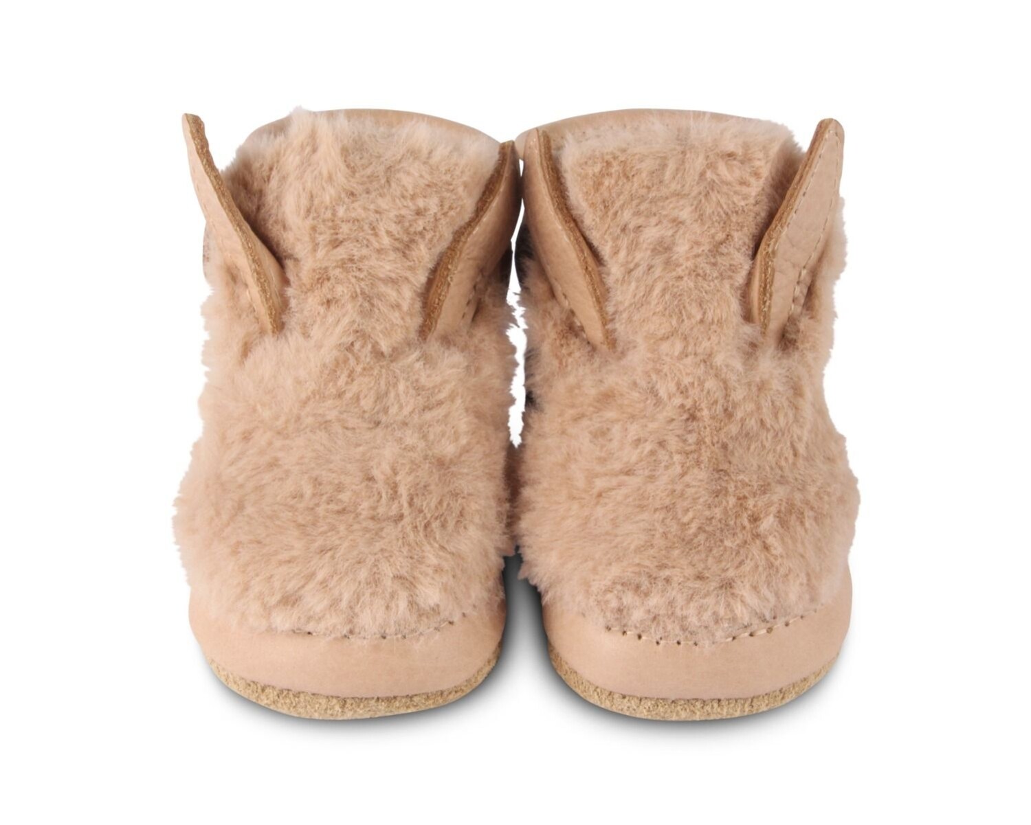 Donsje Richy - Fluffy Bunny - BEIGE FAUX FUR - Yellow Turtle