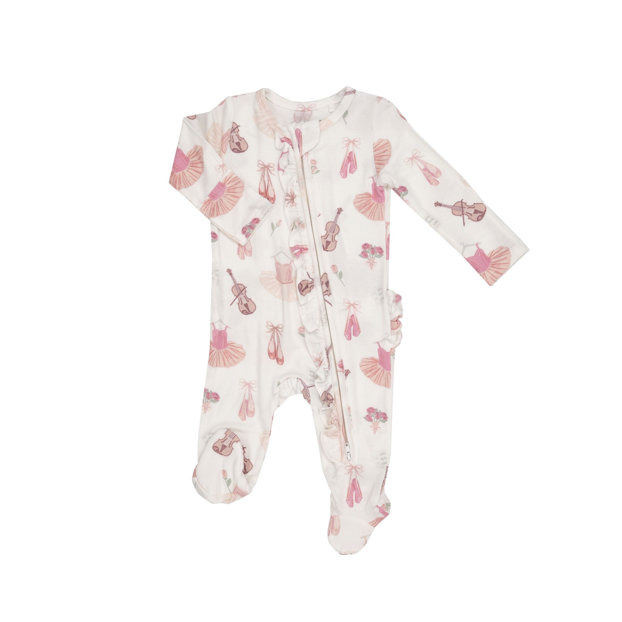 Angel Dear Baby Woodland Zipper Bamboo Footie Sleepers | HONEYPIEKIDS 9/12M