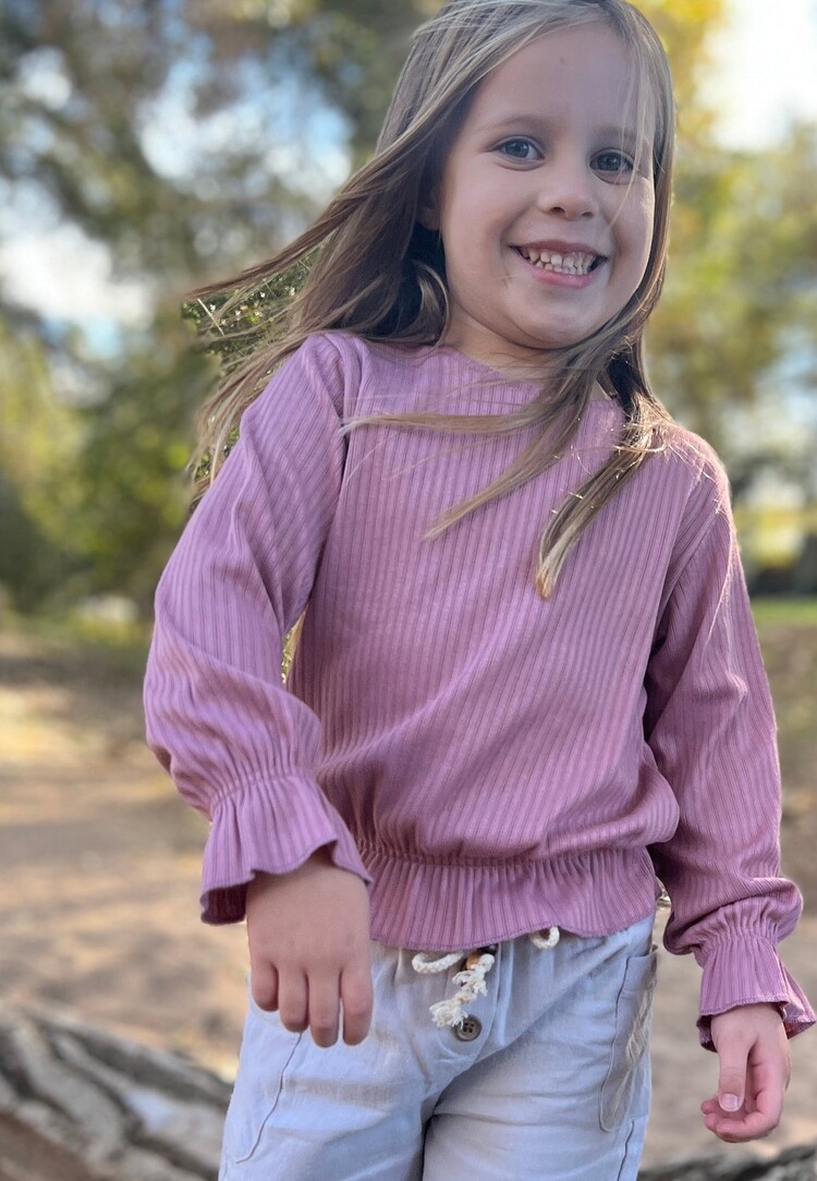 Vignette Kids Maeve Long Sleeve T-Shirt - ROSE