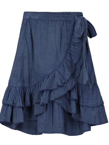 Poppet & Fox Kids Frilled Faux Wrap Skirt - IND