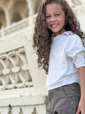 Poppet & Fox Kids Batwing Tee - Cream