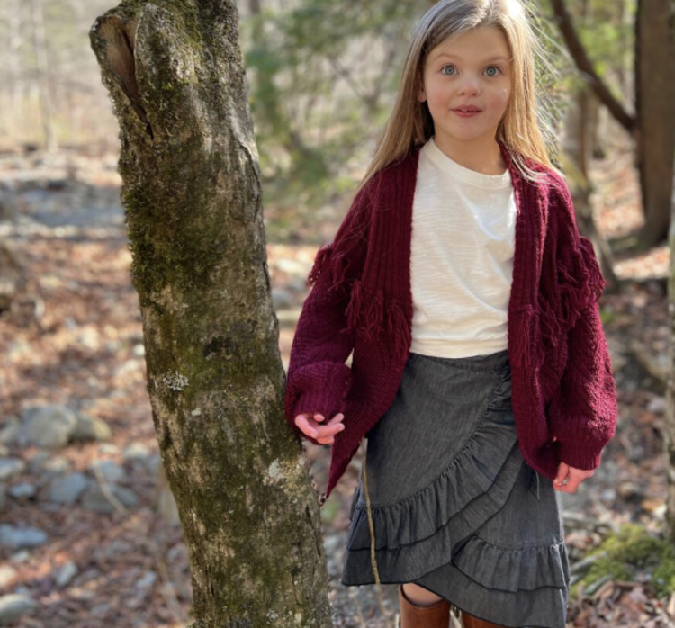 Poppet & Fox Kids Batwing Tee - CREAM