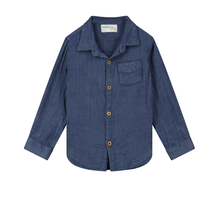 Poppet & Fox Junior Collared Shirt - INDIGO