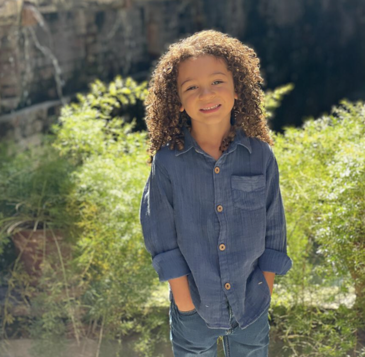 Poppet & Fox Junior Collared Shirt - INDIGO