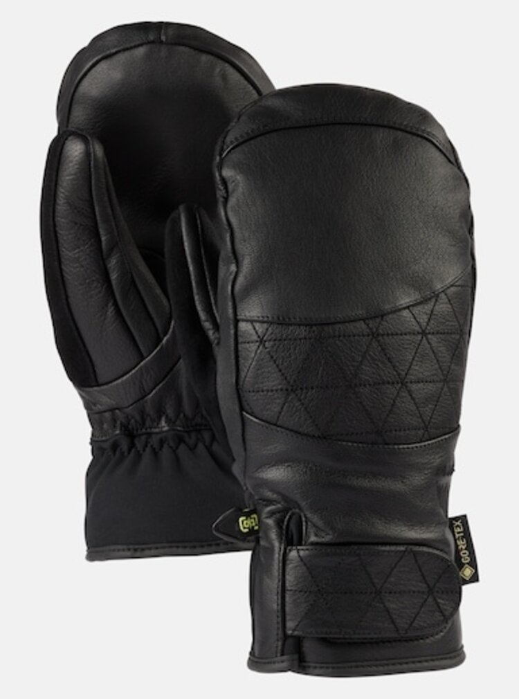 Burton Burton Women's Gondy G-Tex Leather Mittens - TRUE BLACK