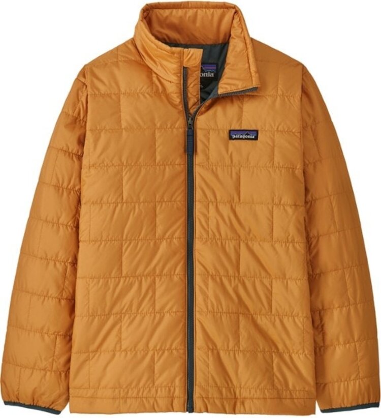 Patagonia Kids Nano Puff® Brick Quilted Jacket - DMGO - Yellow Turtle