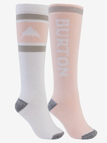 Burton Burton W Midweight Socks 2 PK - WHT/PCH