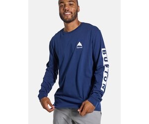 Burton Men's Elite Long Sleeve T-Shirt - DRESS BLUE - Yellow