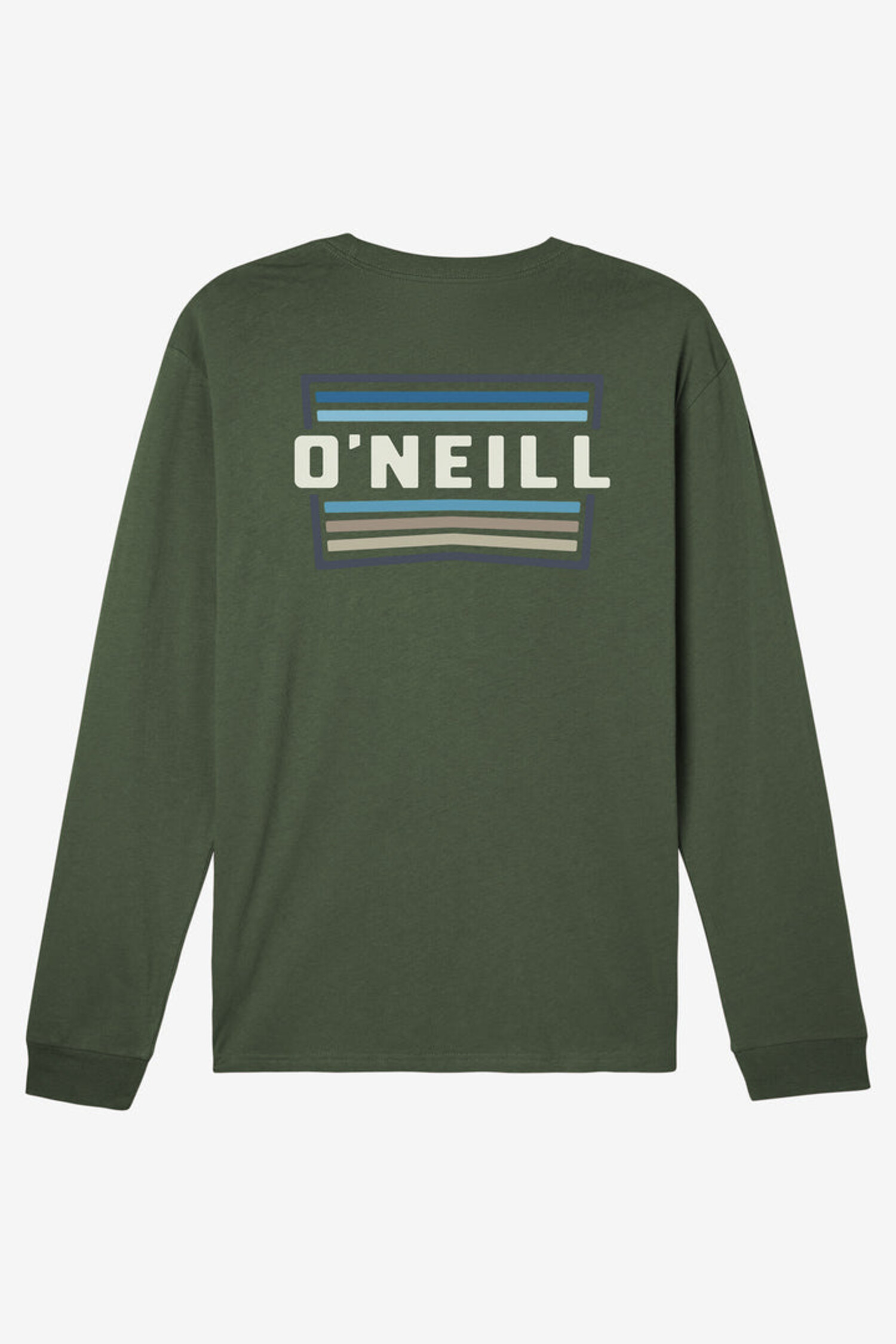 O'Neill Men's Working Stiff Long Sleeve Tee - OLV - Yellow Turtle