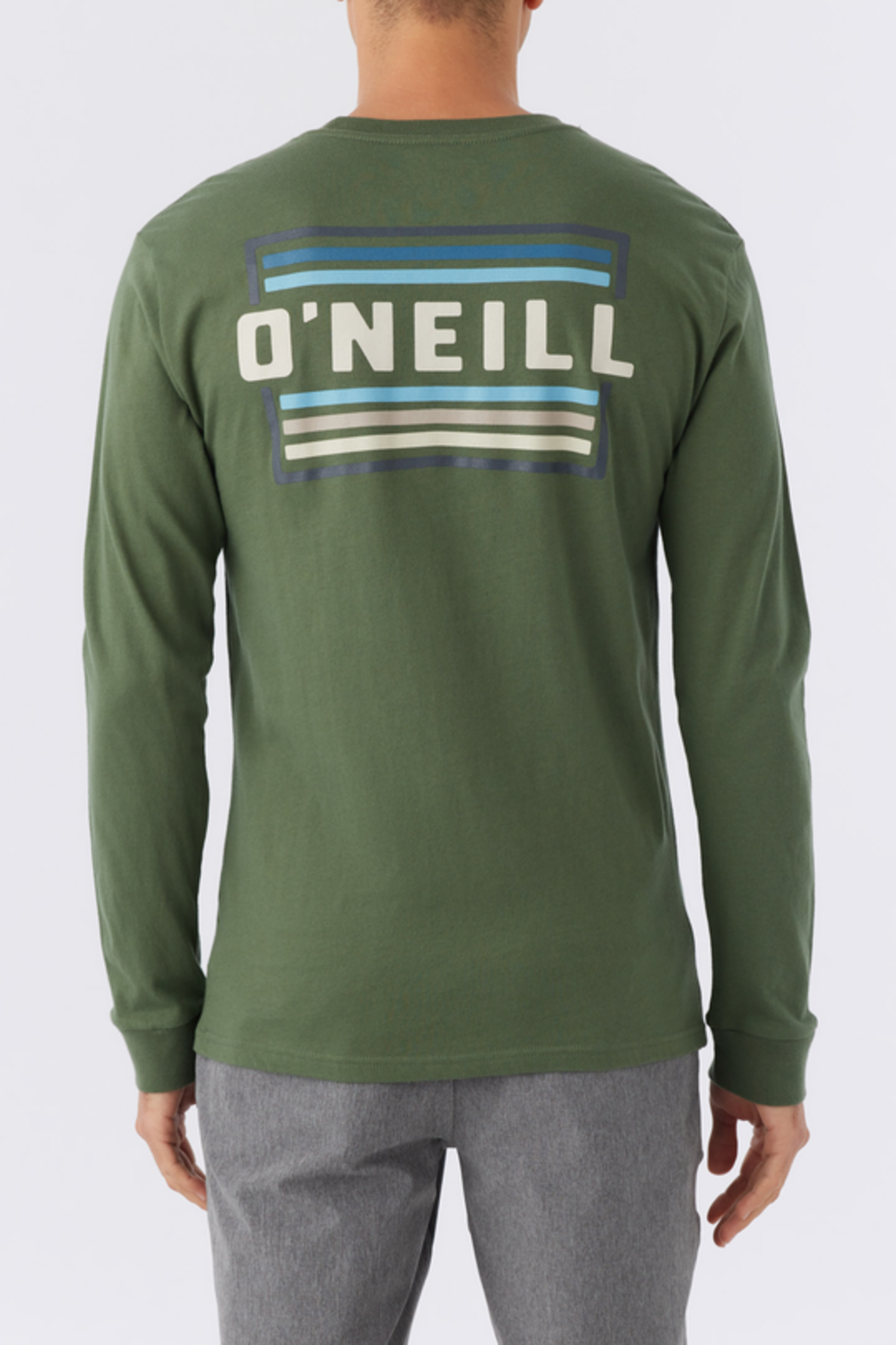 O'Neill Men's Working Stiff Long Sleeve Tee - OLV - Yellow Turtle