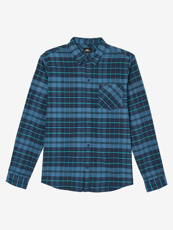 O'Neill O'Neill Jr Rdmnd Plaid Stretch Flannel - STB L (14/16)