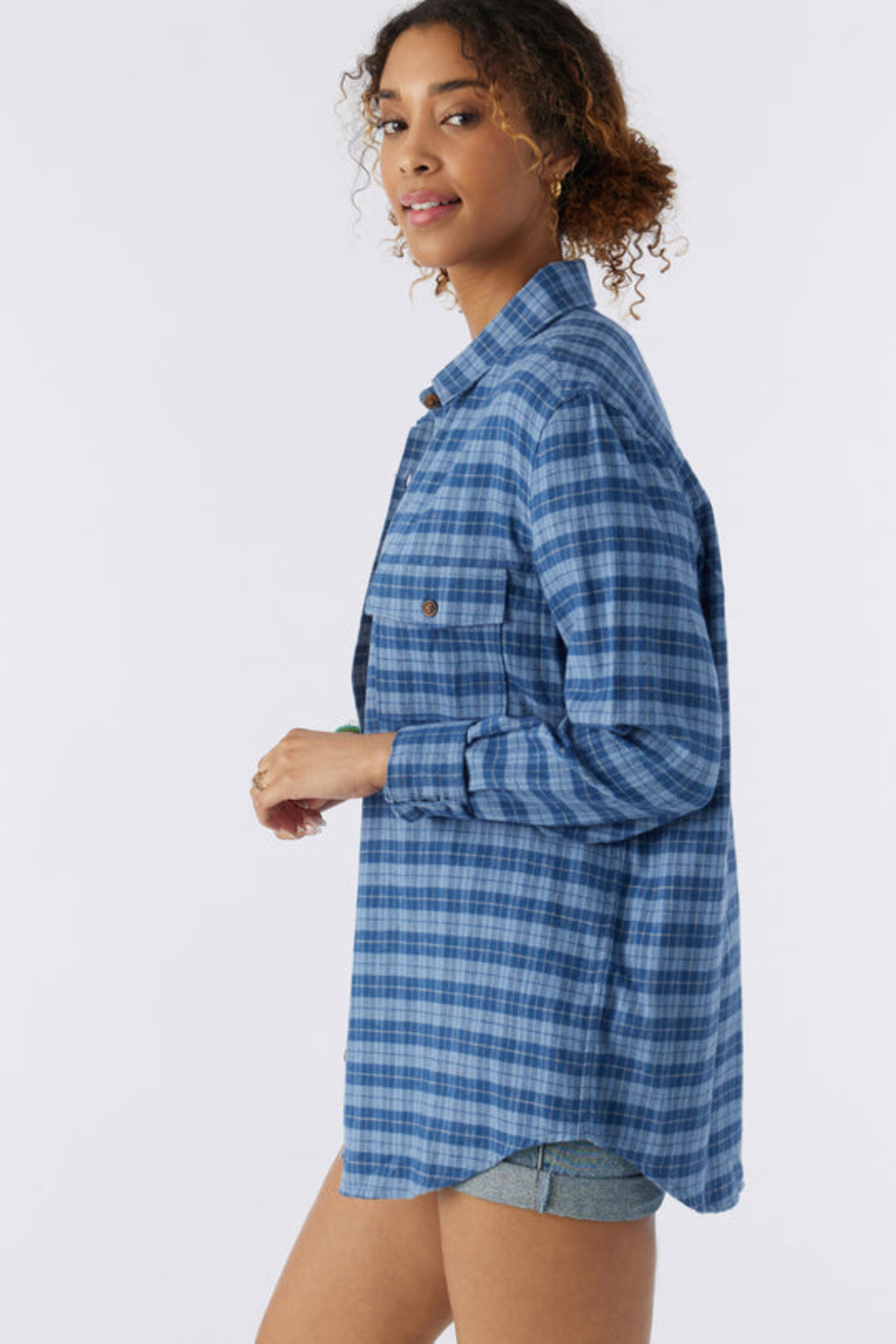 Women's Brooks Oversized Flannel Shirt