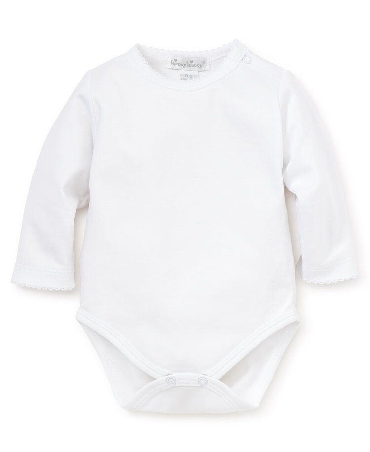 Kissy Kissy Kissy Kissy Baby Basic Long Sleeve Body - WHITE