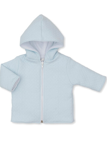 Kissy Kissy Kissy Kissy Baby Jacquard Padded Zip Jkt - LT BLUE