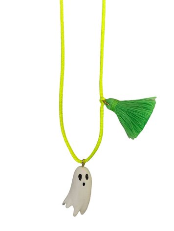 Gunner & Lux Gunner & Lux Halloween Necklace - Glow in the Dark Ghost
