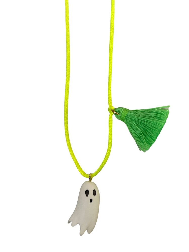 Gunner & Lux Gunner & Lux Halloween Necklace - Glow in the Dark Ghost