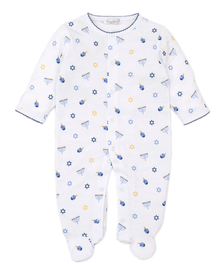 Kissy Kissy Kissy Kissy Baby Footie - BLUE