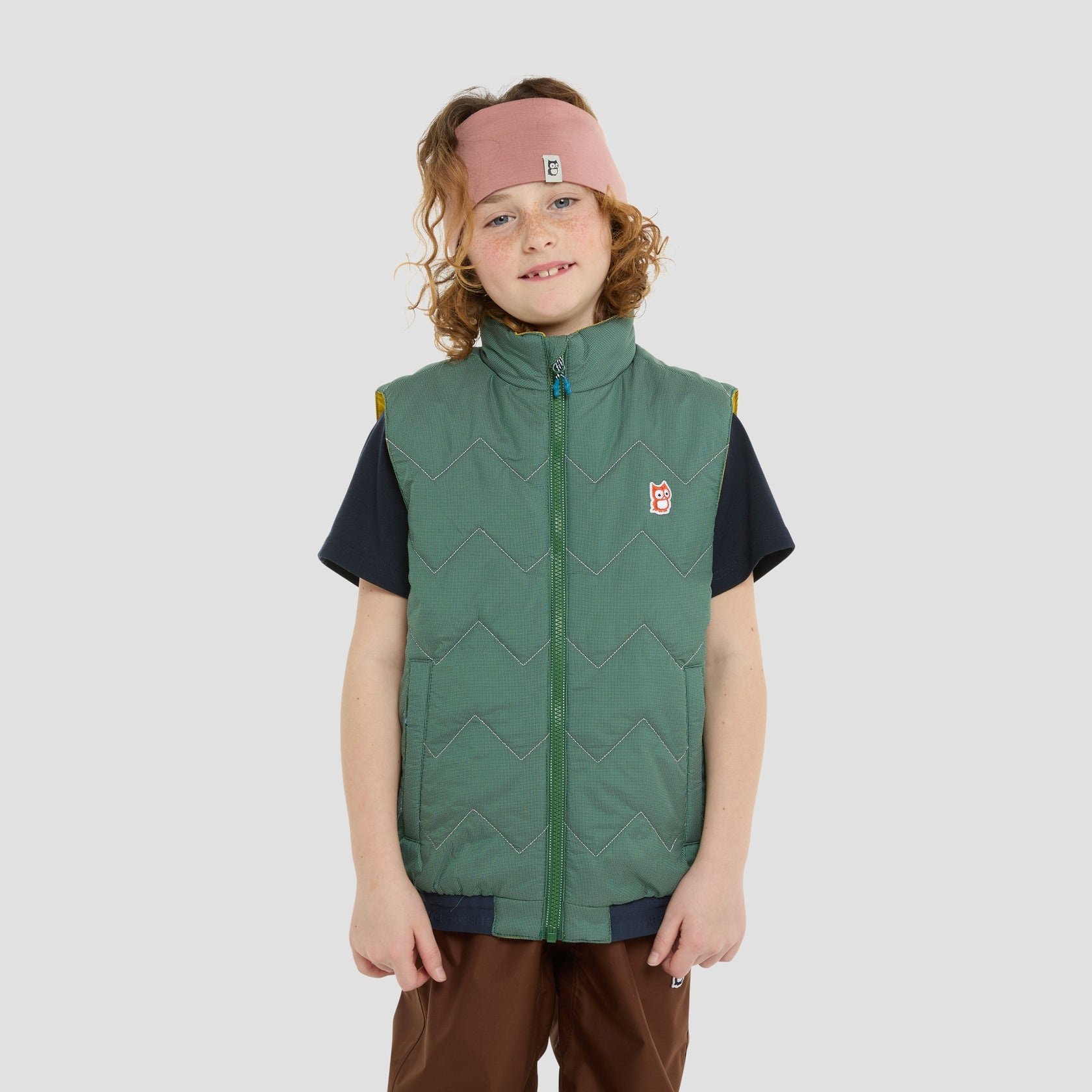 Namuk Kids Icon Reversible PrimaLoft Vest - GREEN/YELLOW - Yellow