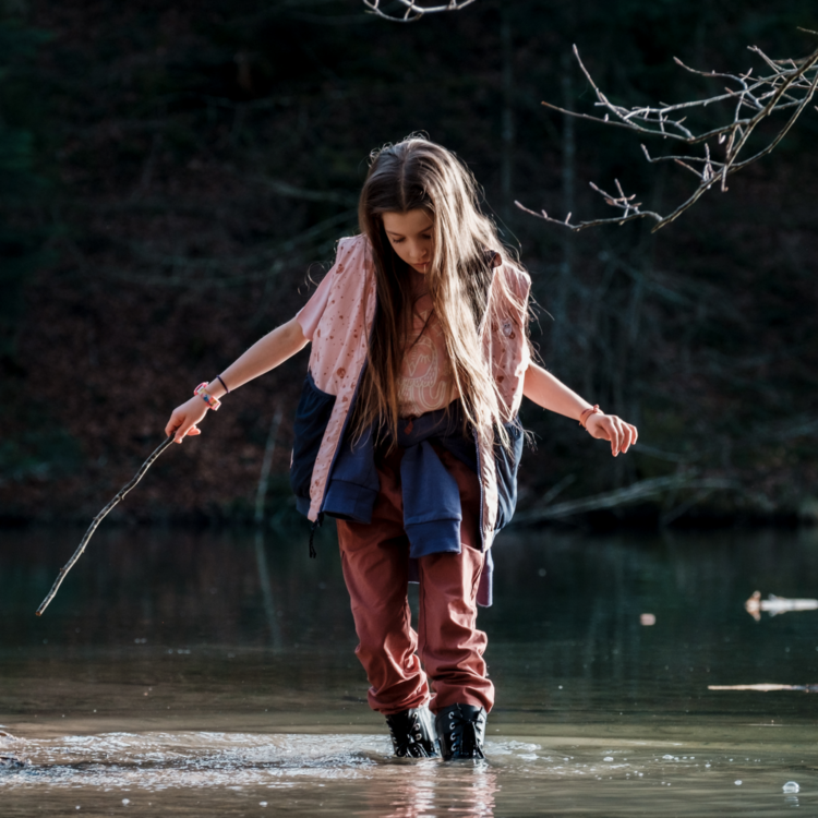 Namuk Namuk Kids Icon Reversible PrimaLoft Vest - BLUE/ROSE