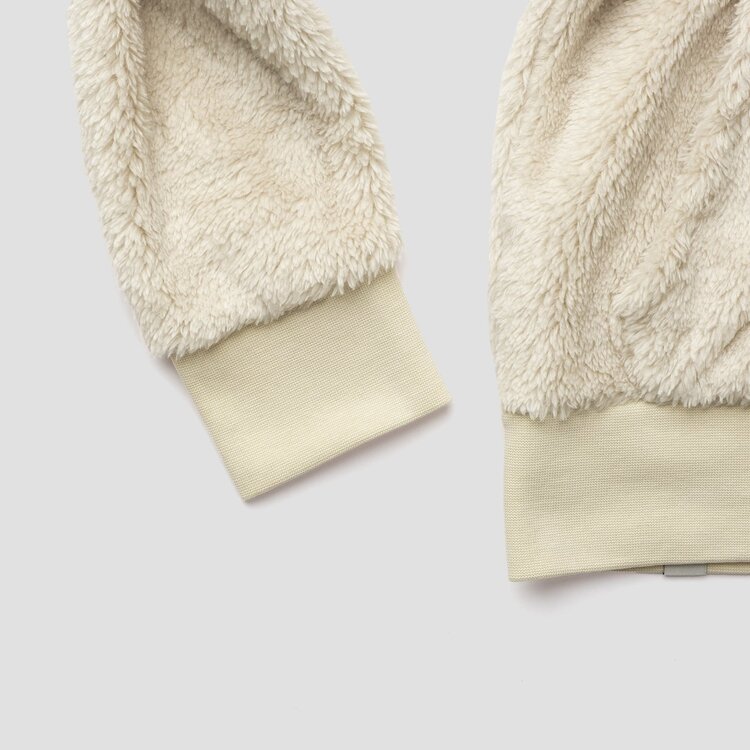 Namuk Namuk Kids Panda High Loft Fleece Zip Hoody - BEIGE