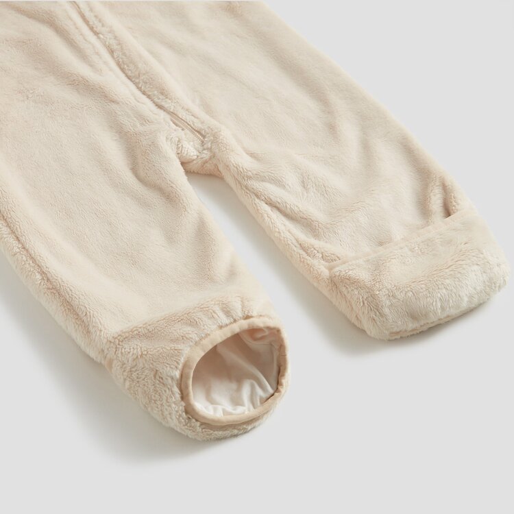 Namuk Namuk Baby Mou High Loft Fleece Overall - BEIGE