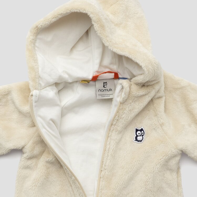 Namuk Namuk Baby Mou High Loft Fleece Overall - BEIGE
