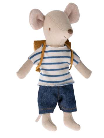 Maileg Maileg Tricycle Mouse, Big Brother - BROWN