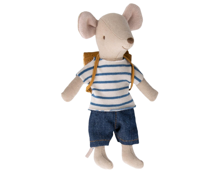 Maileg Maileg Tricycle Mouse, Big Brother - BROWN