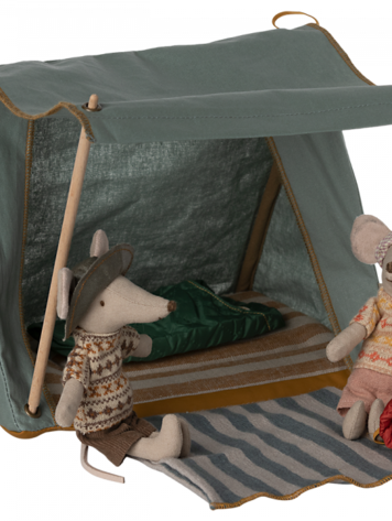Maileg Maileg Happy Camper Tent, Mouse - MINT